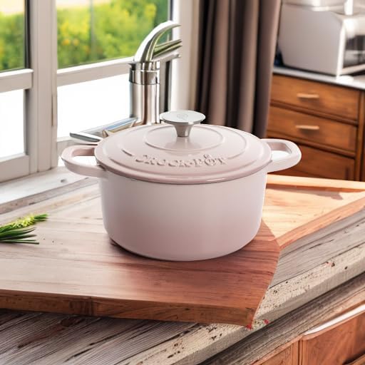 Crock-Pot Artisan Round Enameled Cast Iron Dutch Oven, 3-Quart, Pistachio Green