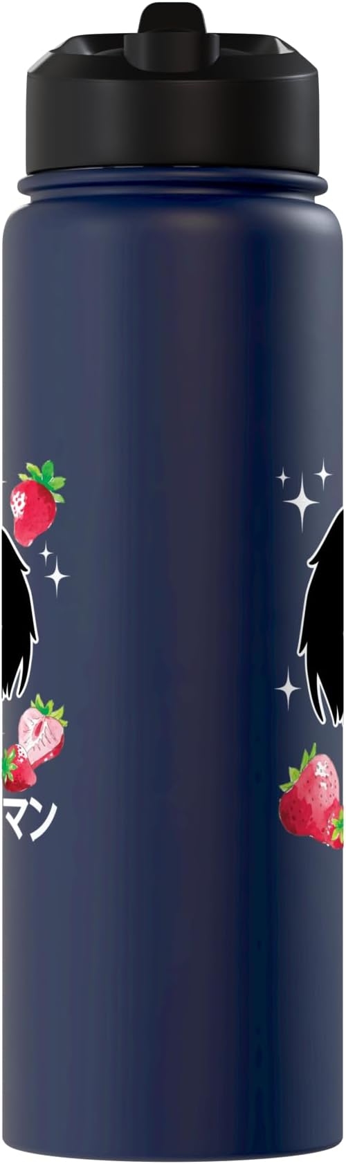 Mothman Kawaii Strawberry Milk Shake Carton Stainless Steel Insulated Water Bottle