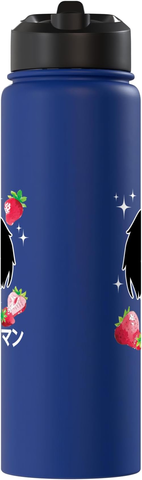 Mothman Kawaii Strawberry Milk Shake Carton Stainless Steel Insulated Water Bottle