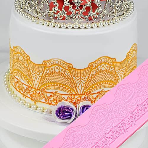 Cake Lace Mold, Lace Fondant Molds Silicone Lace Molds for Cake Decorating, cupcake top decoration