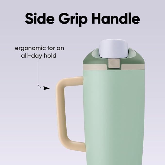 Owala FreeSip Tumbler - Stainless Steel - 40-oz. - Green (Eucalyptus) (Pack of 6)