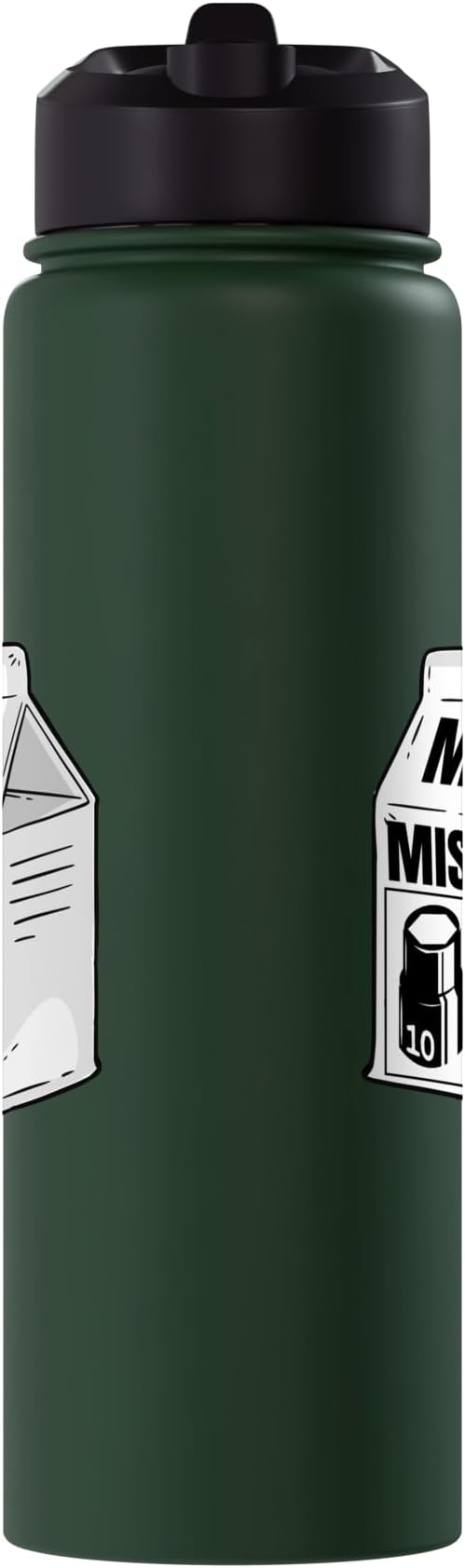 Missing 10mm Socket Milk Carton Funny Car Mechanic Stainless Steel Insulated Water Bottle
