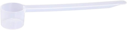 Plastic Measuring Scoop, 1/2 Tablespoon (7.5 cc | 1.5 tsp | 7.5 mL) Long Handle Spoons for Powders, Granules, Coffee, Pet Food, Baking Supplies, Protein and Other Dry Goods, BPA Free (Set of 1)