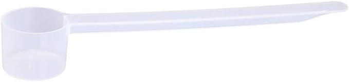 Plastic Measuring Scoop, 1/2 Tablespoon (7.5 cc | 1.5 tsp | 7.5 mL) Long Handle Spoons for Powders, Granules, Coffee, Pet Food, Baking Supplies, Protein and Other Dry Goods, BPA Free (Set of 100)
