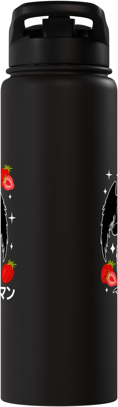 Mothman Kawaii Strawberry Milk Shake Carton Stainless Steel Insulated Water Bottle