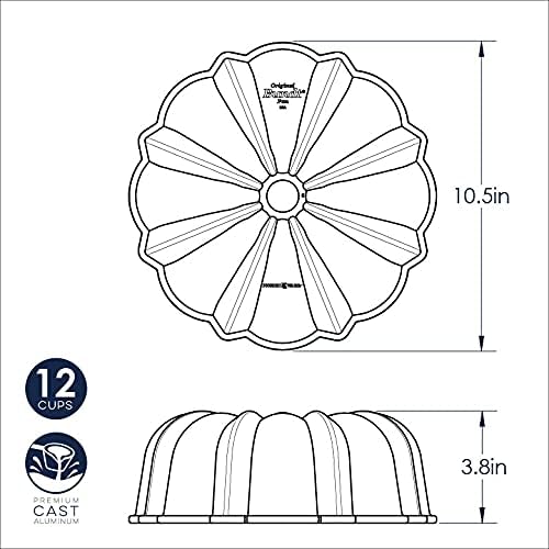 Nordic Ware Original Bundt, 12-Cup, Bronze (Pack of 3)