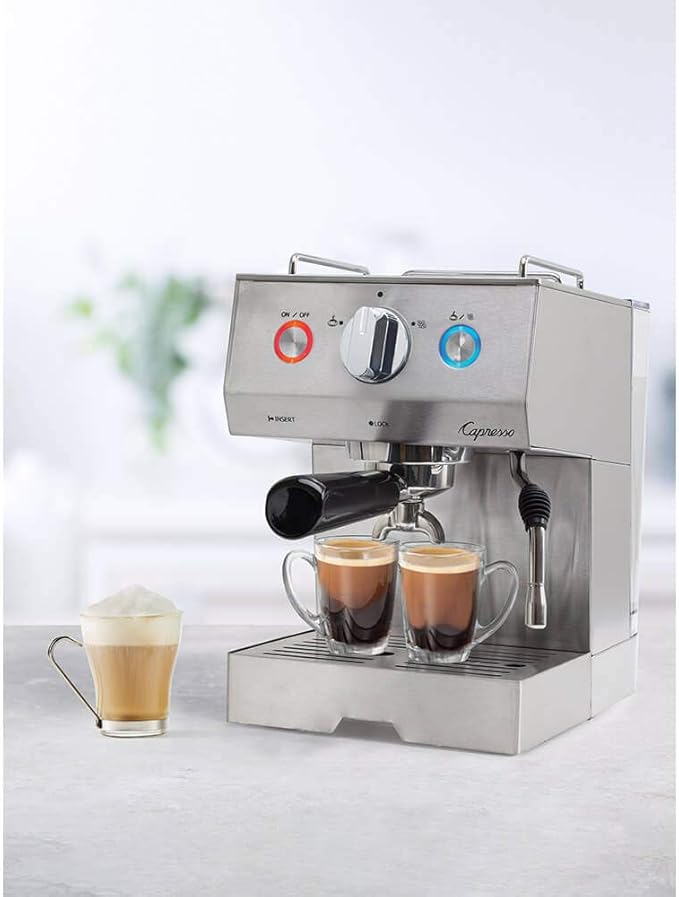 Capresso Cafe Select Professional Stainless Steel Espresso & Cappuccino Machine