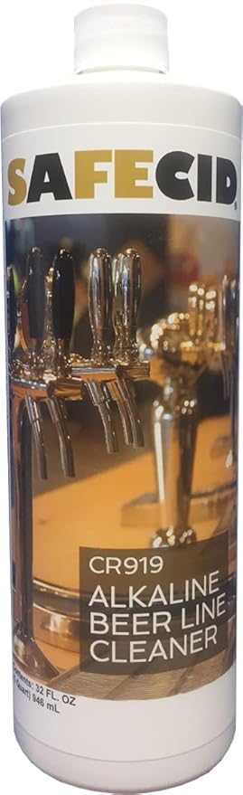 Alkaline Beer Line Cleaner 32 Fl Oz - Powerful & Safe - Biodegradable Draft System Cleanser
