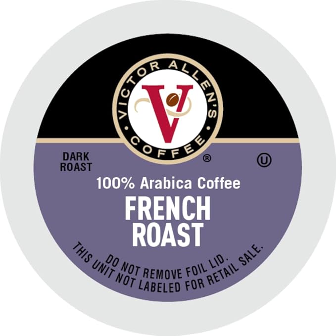 Victor Allen's Coffee French Roast, Dark Roast, 80 Count, Single Serve Coffee Pods for Keurig K-Cup Brewers (Pack of 3)