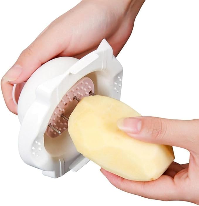 Blue Food Safety Holder for Mandolin Slicer,Peelers and Slicers,Finger Anti-Cut Protectors for Vegetable Grater, Food Slicer Cutter Finger Guard for Mandoline Slicer Grater Kitchen Utensils