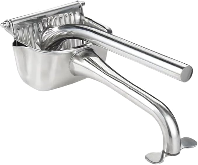 COLLBATH 304 Stainless Steel Manual Fruit Squeezer Handheld Juicer for Fruits Easy to Clean Silver Finish for Home Use