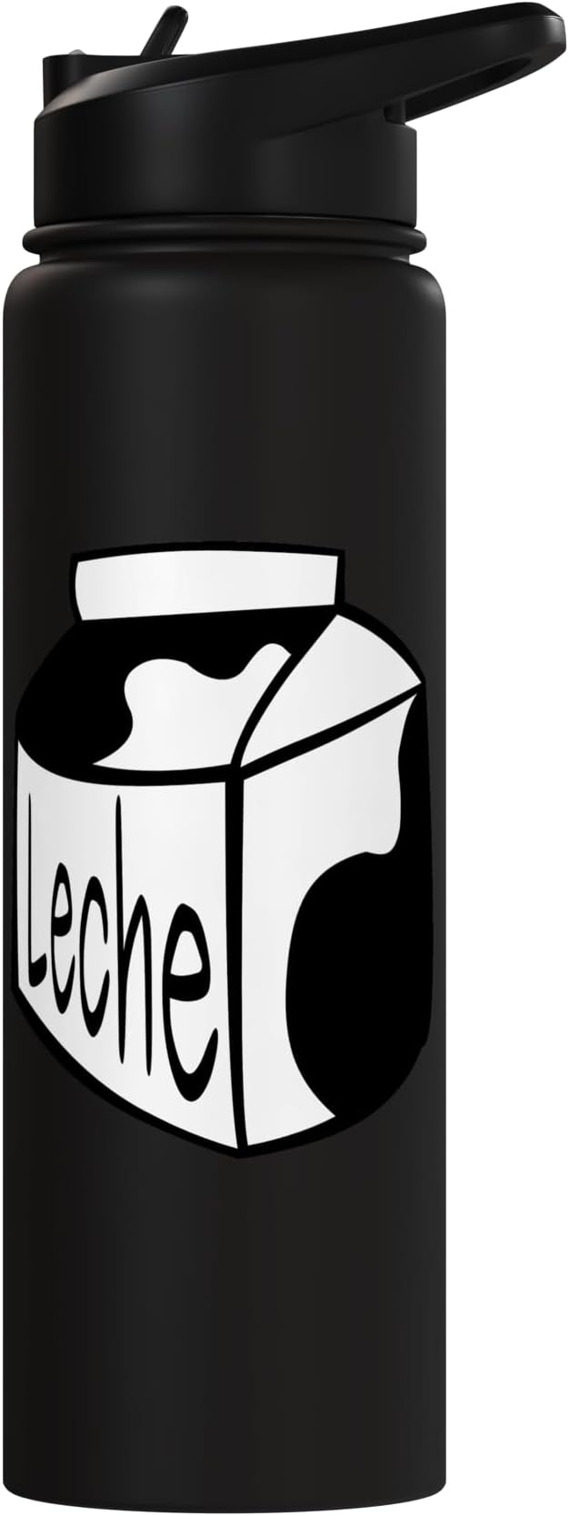 Leche Spanish Milk Carton Dairy Lover Stainless Steel Insulated Water Bottle