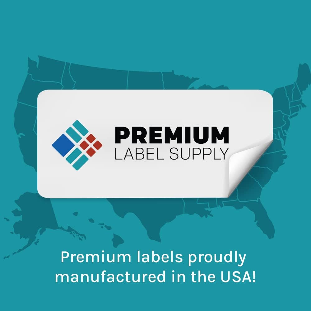 Premium Label Supply 2.625" x 1" Direct Thermal Mailing and File Folder Labels - 2000 Labels per Roll - 1'' Core - 20 Rolls (40000 Labels)