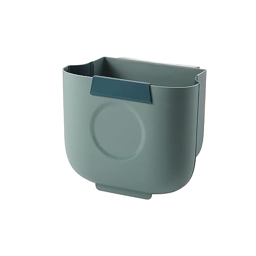 Hanging Trash Can, Kitchen Garbage Bin Waste Bins, Kitchen Trash Can Wall-Mounted Folding Trash Bucket Household Hanging Trash Can Cabinet Door-Mounted Sorting Trash Can (Size : B)