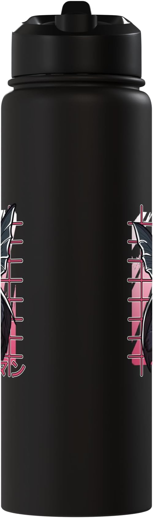 Mothman Kawaii Strawberry Milk Shake Carton Cryptids Stainless Steel Insulated Water Bottle