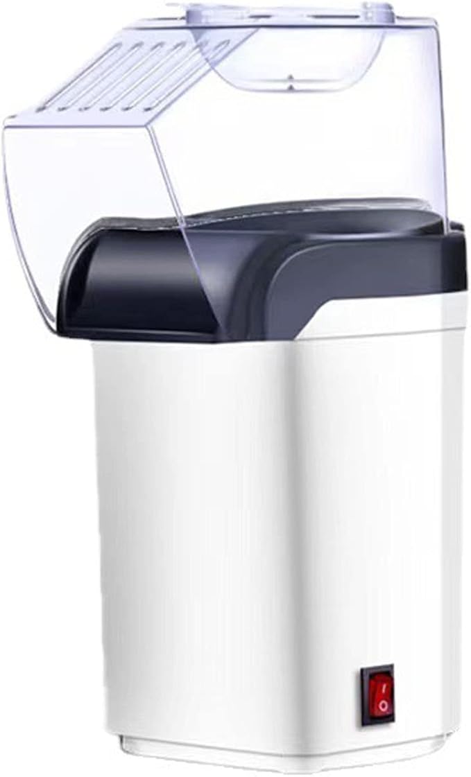 Nostalgia Hot Air Popcorn Popper Maker, 1200W Electric Pop Corner Machine, 16 Cups, 3 Minutes Done, Fully Automatic Healthy No Oil and No Sugar Corn Popcorn Machine (White)