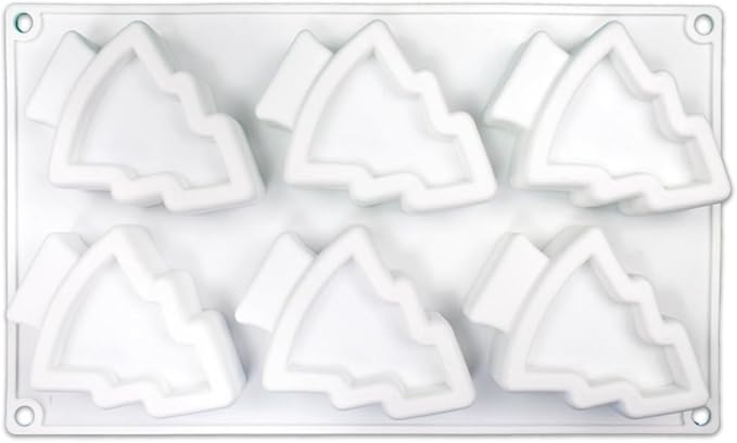 Christmas Tree Silicone Cake Mold, 3D Silicone Baking Molds for Cheesecake, Mousse, and Biscuits, Flexible Non-Stick Design, Easy Release (C_Christmas Tree)