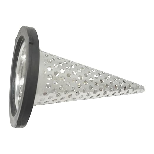 Gloxco 2" Funnel Suction Strainer, Witch Hat, Stainless Steel (STR-F200)
