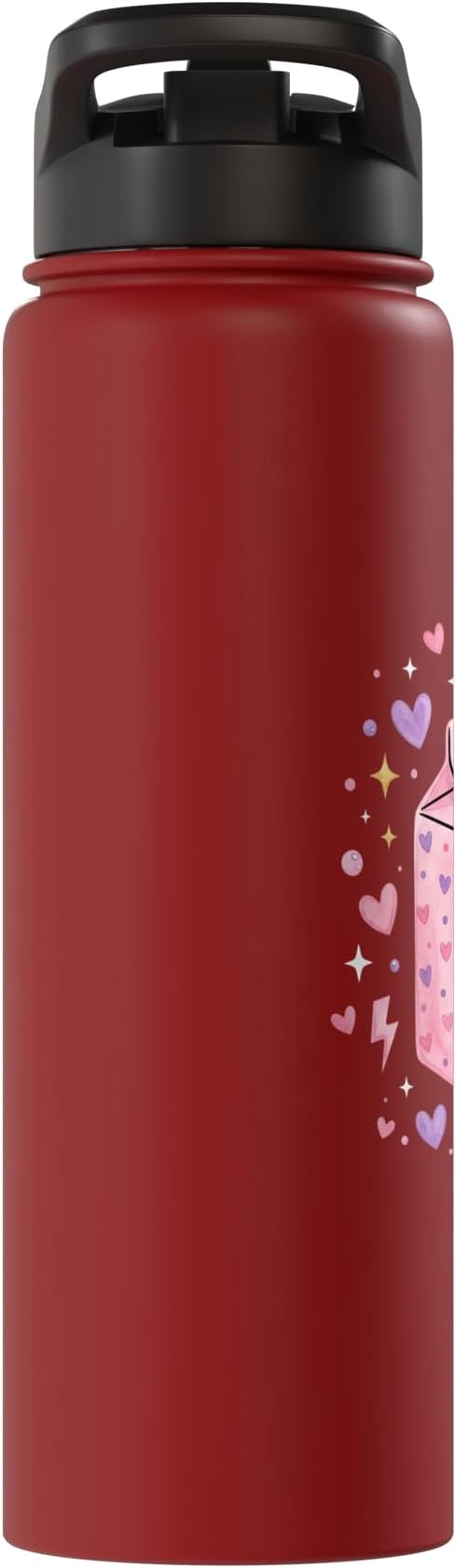 Baby Daddy Tears Retro Pink Milk Carton Hearts Aesthetic Stainless Steel Insulated Water Bottle