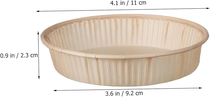 200pcs Madeleine Pan Mini Tart Pans for Baking Round Bottom Tart Trays Oven Microwave Safe Non-stick Cups