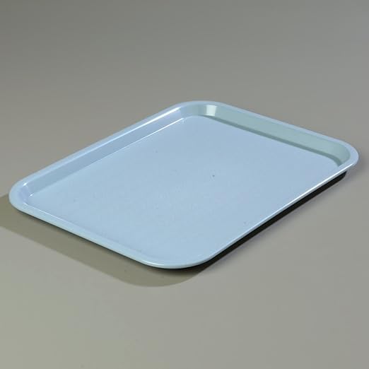 Carlisle FoodService Products Cafe Plastic Fast Food Tray, 12" x 16", Slate