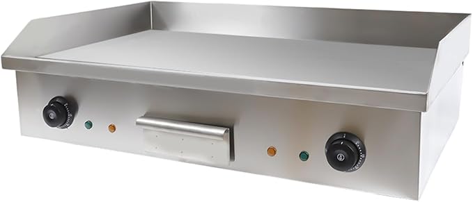 Electric Griddle, Electric Flat Top Griddle Non-Stick Teppanyaki Grill For Stir-Fry Omelets Pizza Pancakes Bacon, Adjustable Thermostatic Control 110V 4400W 29"