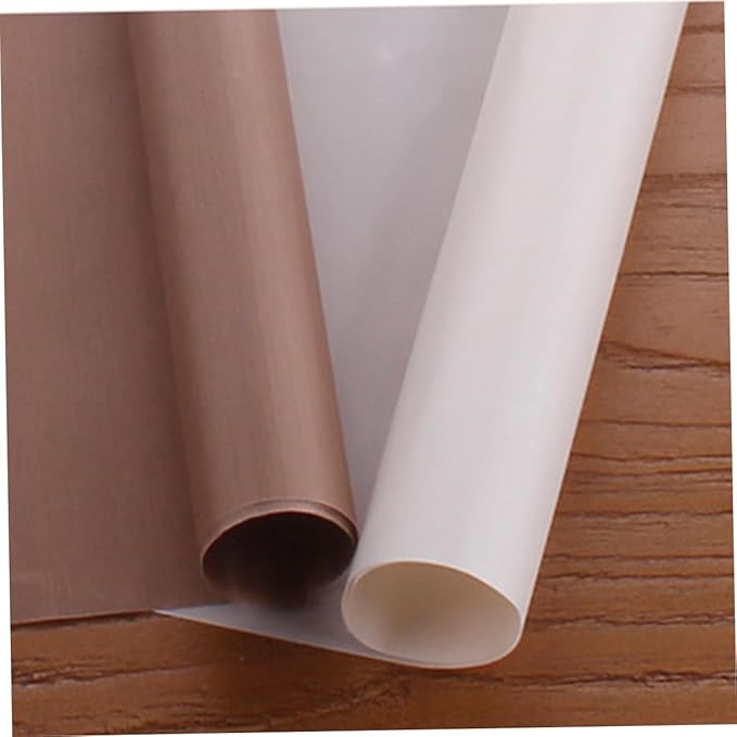 Unomor 6pcs Oven Mat Liner Reusable Non-stick Oven Mat Liner for Bottom Non Stick Heat Resistant Easy to Clean Brown