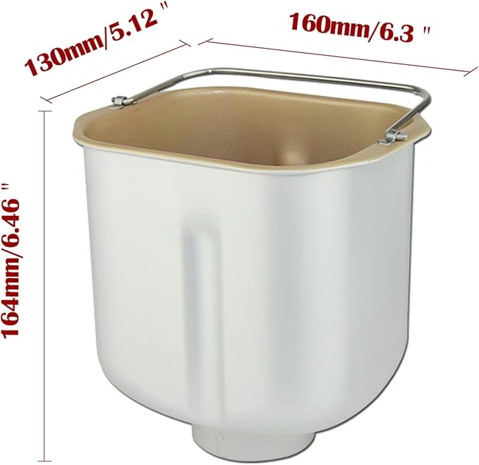 Bread Plate Household Bread Machine Baking Bucket Bread Machine Plate Bread Baking Pan Bread Machine Parts (small capacity)…
