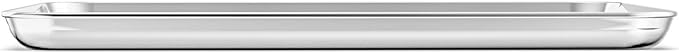 Baking Sheets Set of 2, Bastwe 20 inch Stainless Steel Bakeware Baking Pans, Healthy & Nontoxic & Rustproof & Easy Clean & Dishwasher Safe
