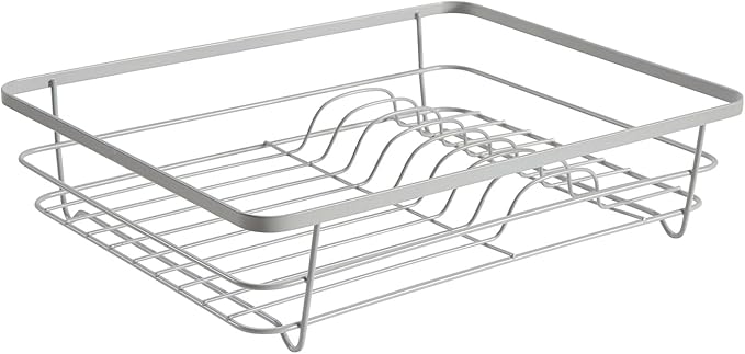 Dish Drying Rack 3 Piece Dish Drainer with Drainboard Set for Kitchen Counter ✅– Dish Rack with Removable Utensil Holder & Swivel Spout for Countertop ✅– DishRack for Plates, Cups & More, Silver