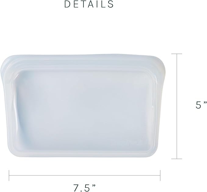 SnapPack Premium Silicone Reusable Storage Bags, 2-Pack, Multi | Multi-Use Reusable Bags, Lunch Bag, Travel Containers | BPA Free, Leak-free, Dishwasher-Safe, Eco-friendly