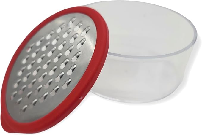 Handy Housewares Mini Grater with Container - Ideal for Grating Garlic, Cheese and Zesting Citrus - Random Color (1)