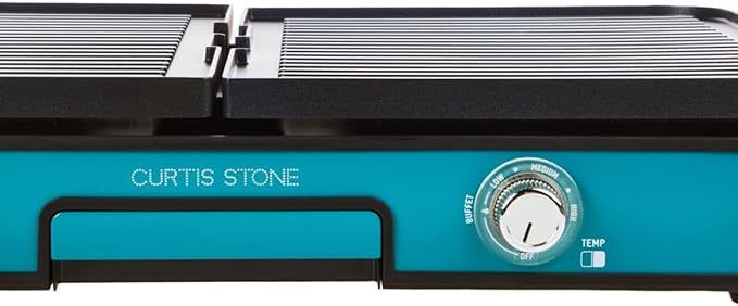 Curtis Stone Dura-Pan 3-in-1 Electric Grill Griddle (Renewed)