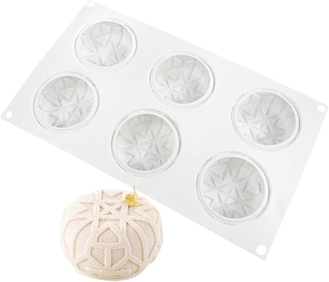 mostsom Sea Octopus Tentacles Silicone Mold Round Star Shaped Baking Mold Cake Border Fondant Molds Cake Decorating Tools (H_11.88x6.92x1.4 inch)