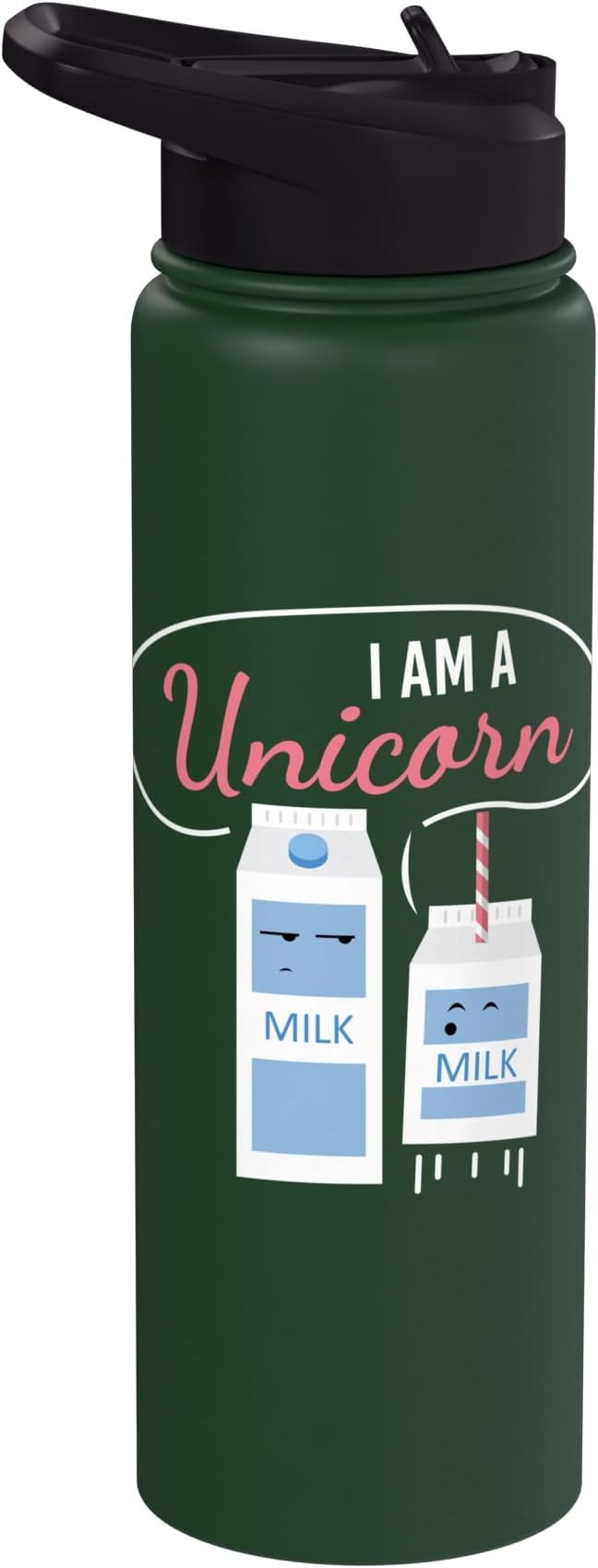 I Am A Unicorn I Milk Funny Funny Milk Carton Fun Unicorn Stainless Steel Insulated Water Bottle