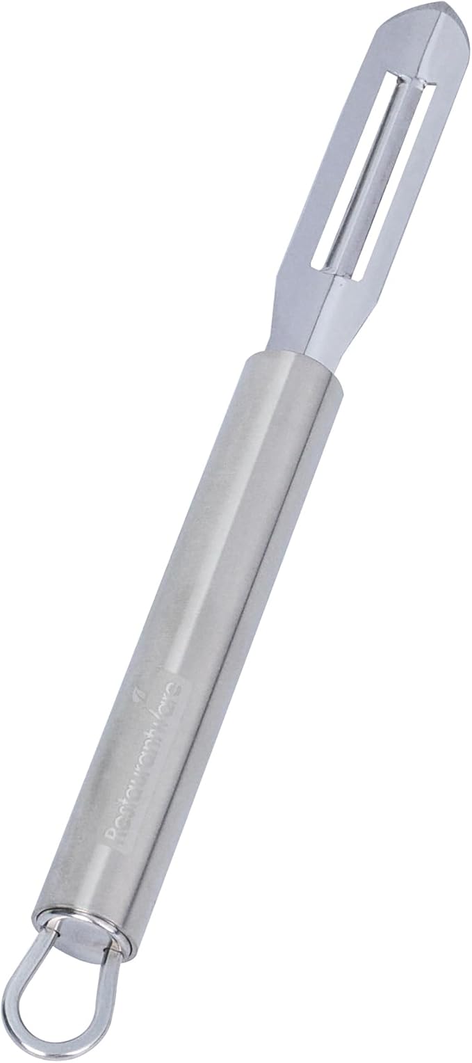 Restaurantware-German Standard 7.6 Inch Vegetable Peelers, 24 Dishwashable Hand Peelers - Ultra Sharp Blades, Ergonomic Handles, Stainless Steel Potato Peeler, For Zucchini, Carrot, Or, More