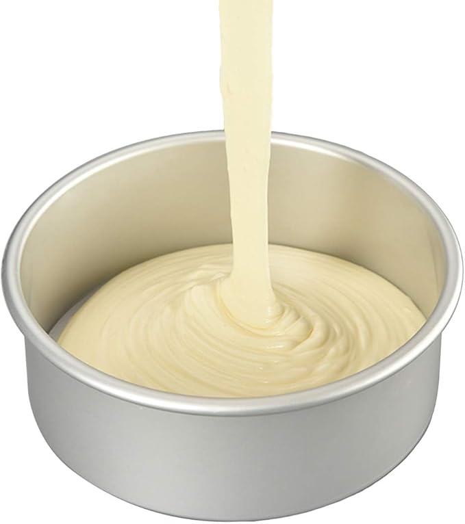 Tosnail 2 Pack 9" x 3" Round Aluminum Cake Pan with Removal Bottom