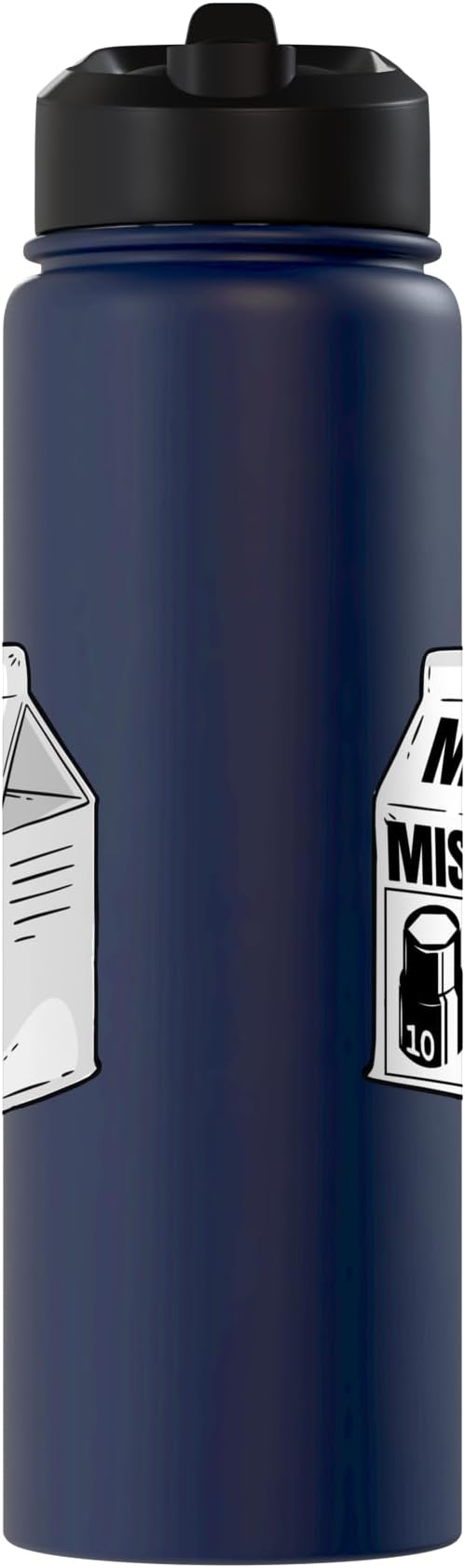 Missing 10mm Socket Milk Carton Funny Car Mechanic Stainless Steel Insulated Water Bottle