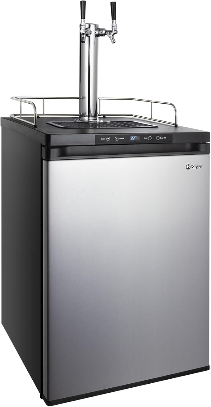 Kegco K309SS-2 24" Wide Dual Tap Stainless Steel Digital Kegerator