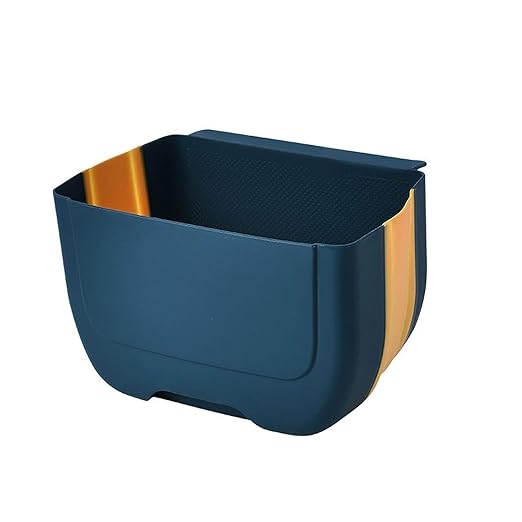 Hanging Trash Can, Kitchen Garbage Bin Waste Bins, Foldable Trash Can Wall-Mounted Trash Can Cabinet Door Hanging Trash Can Portable Storage Bin Trash Can (Size : B)