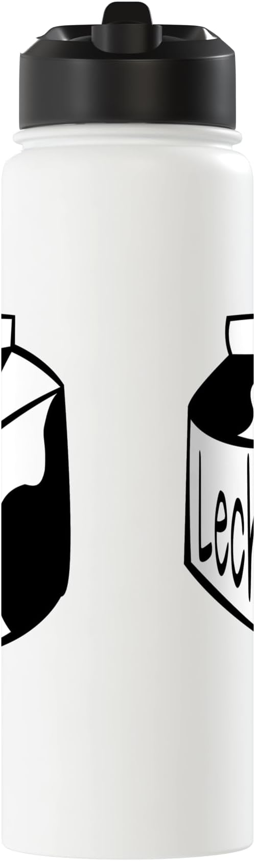 Leche Spanish Milk Carton Dairy Lover Stainless Steel Insulated Water Bottle