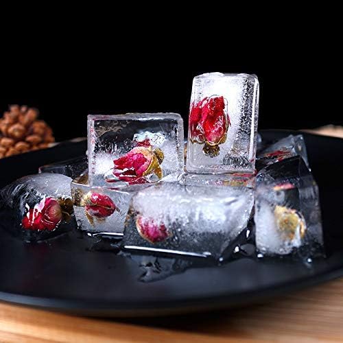 Stainless Steel Ice Cube Maker Tray,Lever Style Ice Cube Mold Quick To Making 18 Ice Cubes