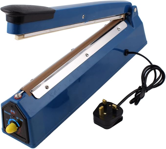 Ruilogod UK Plug AC220V 300mm Impulse Heat Poly Seal Plastic Bags Closer Sealer (id: de8 8fc dd7 6a5 ac7