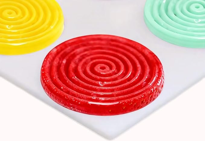 6 Holes Vortex Shape Silicone Mold for Baking Mousse Cake Ice Cream Dessert Pudding Brownie Pastry Fondant Jelly Cake Decoration Mold