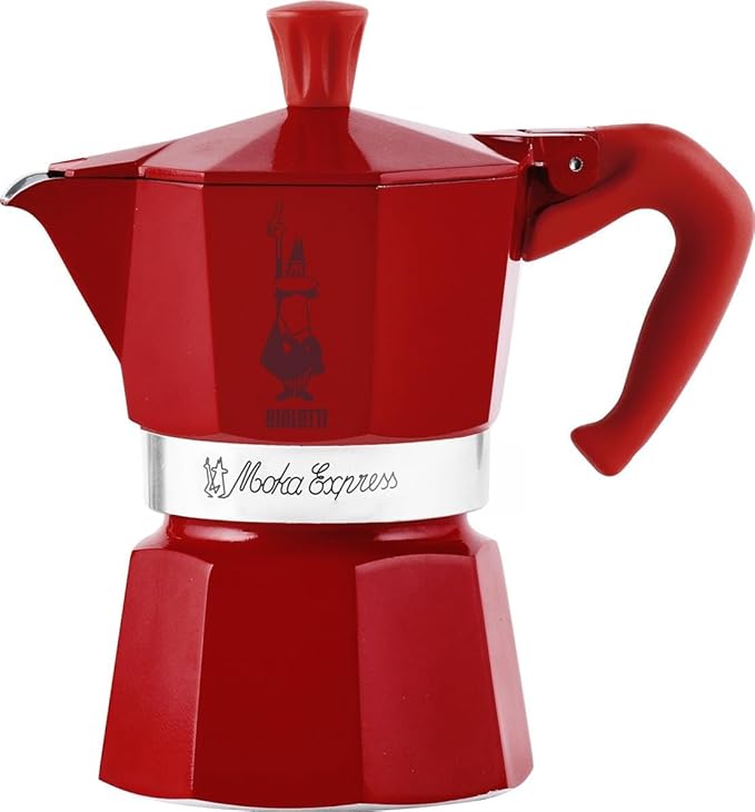 Bialetti Winter Wonderland Italian Coffee Maker Red Silver Aluminium 3 Cups - Brand: Bialetti - EAN: 8006363074520