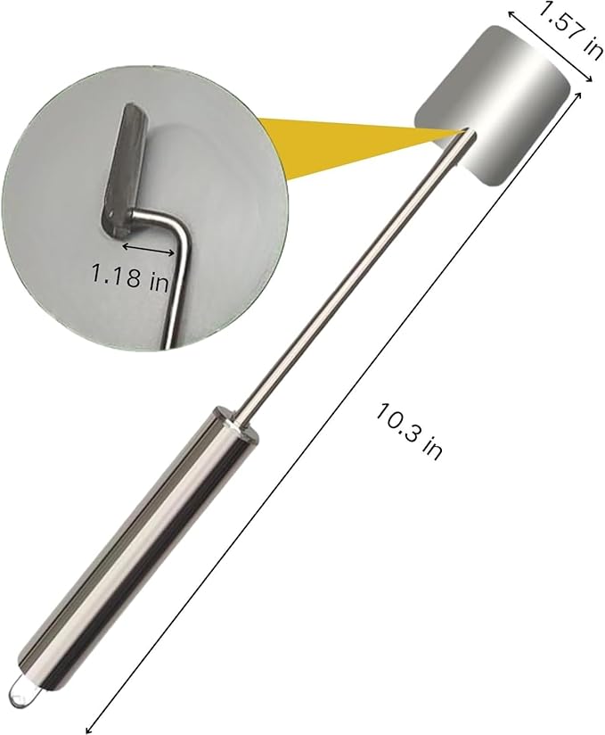 2025 NEW Long Handle Stainless Steel Corn Stripping Tool, Corn Cob Stripper,Corn Cutter, Corn Peeler,Easy Clean Corn Peeler Corn Cob Stripper Tool (2PC)