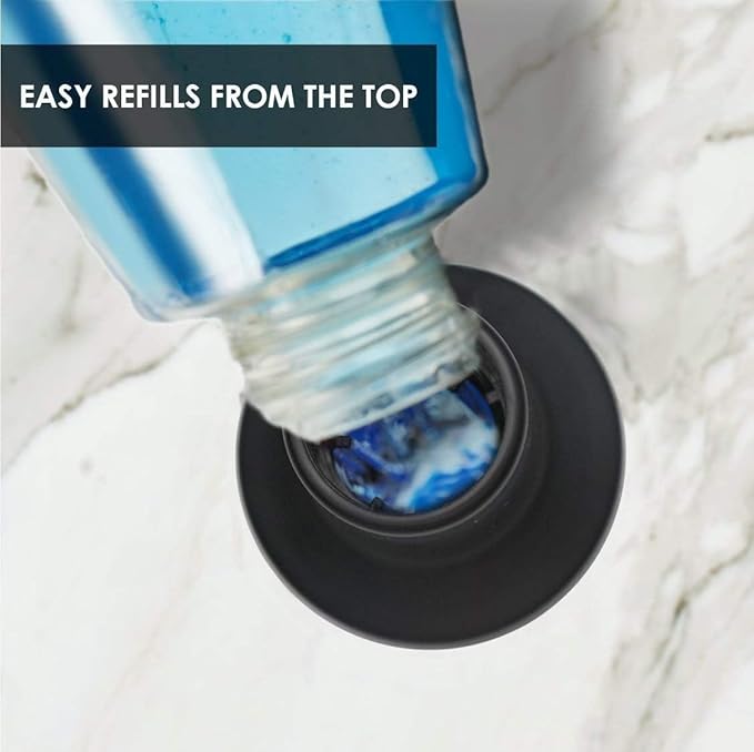 Soap Dispenser for Kitchen Sink (Black Matte), Built in Soap Dispenser, Stainless Steel Pump Replacement