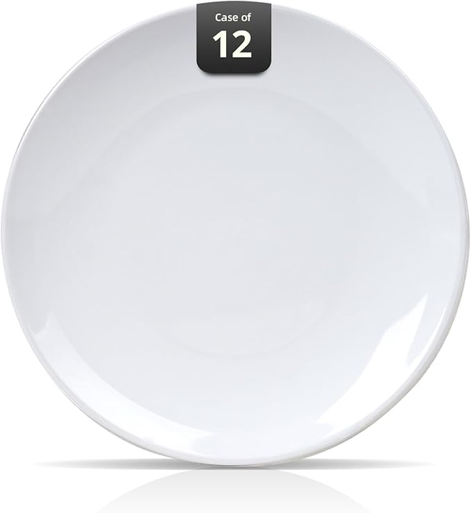 Stoneware Coupe Commercial Grade Dinnerware, Bright White, Plate 10.5", Case of 12