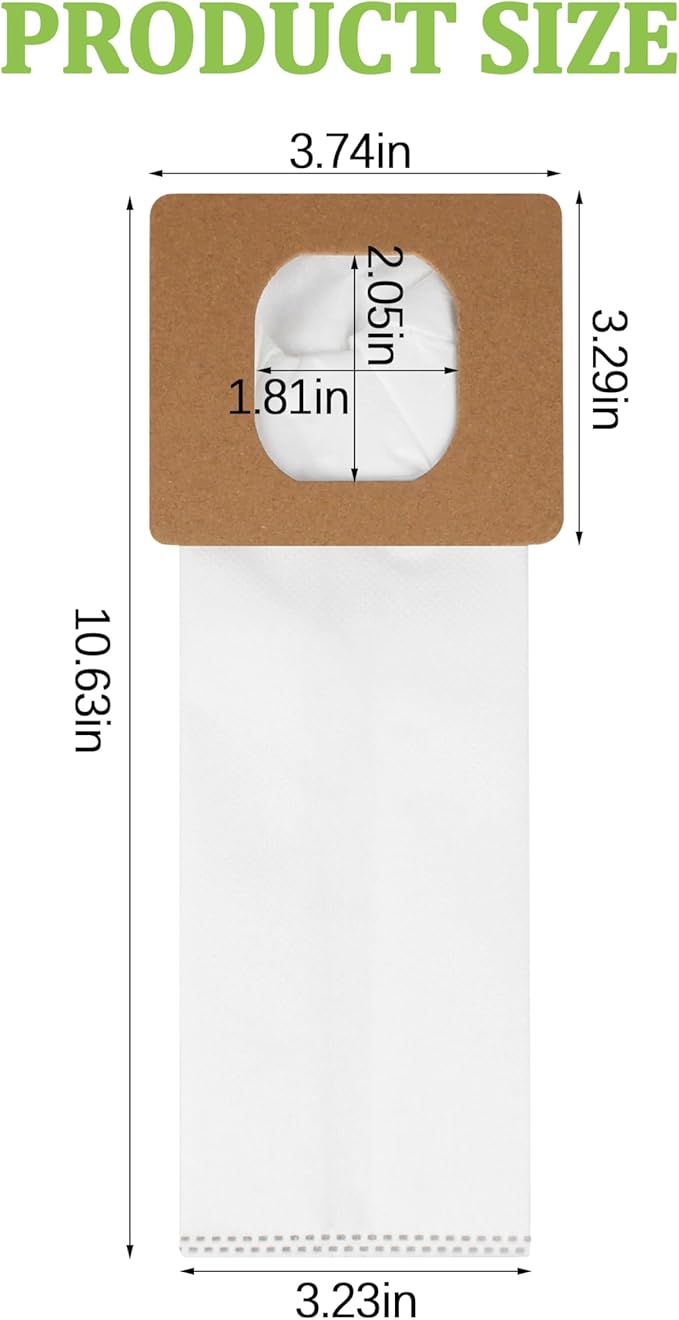 10 Pack Type I HEPA Vacuum Bags Replacement Compatible with Hoover Type I HEPA bag AH10005 UH30010COM UH30010CA, SH10000