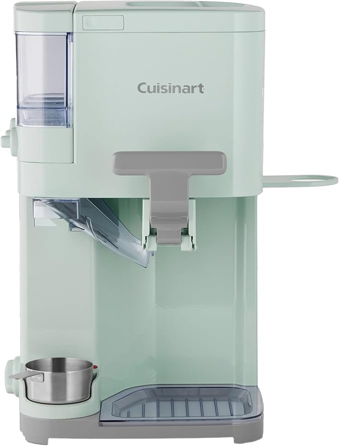 Cuisinart Soft Serve Ice Cream Machine- Mix It In Ice Cream Maker for Frozen Yogurt, Sorbet, Gelato, Drinks 1.5 Quart, Mint Green, ICE-48